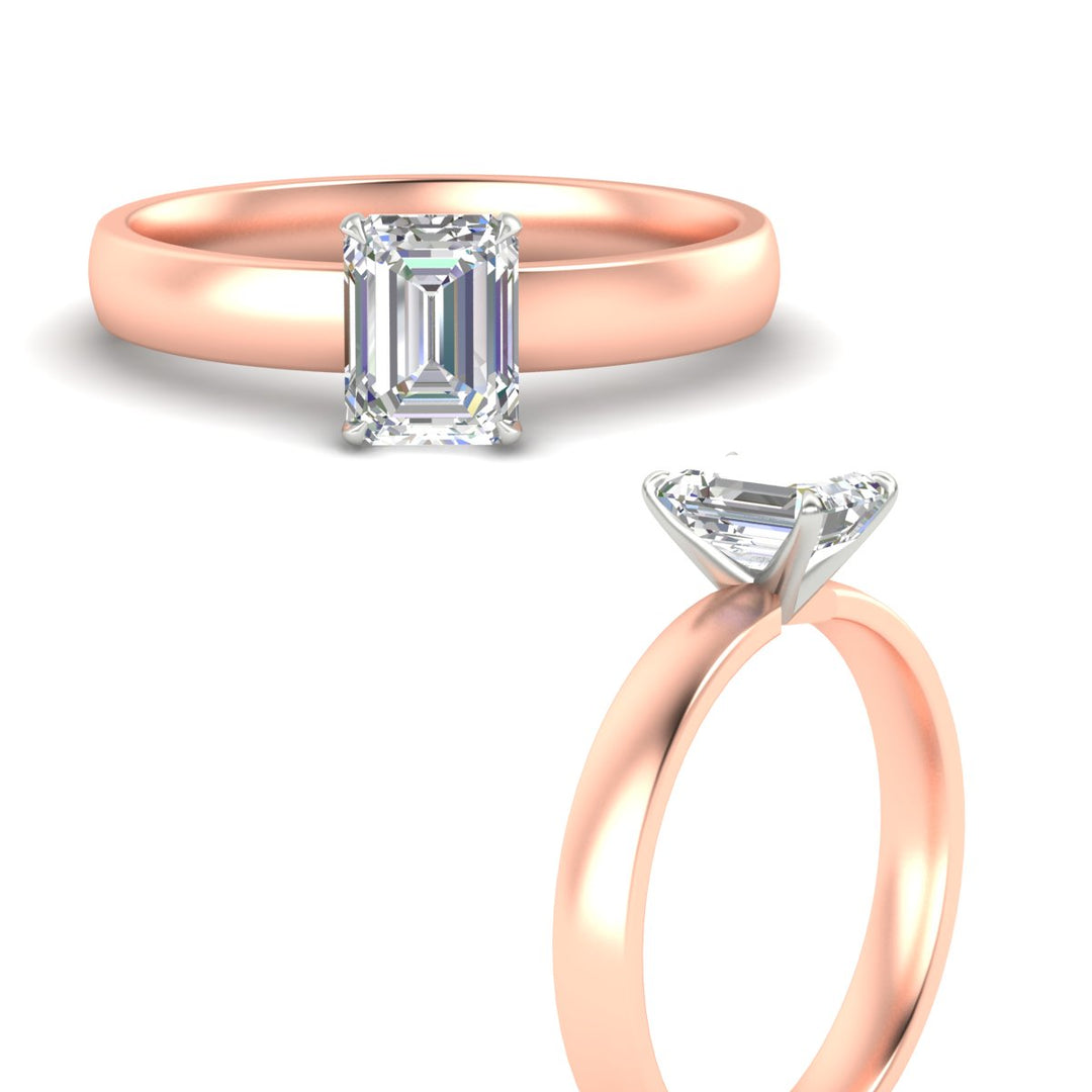 emerald-cut-two-tone-3-mm-comfort-fit-solitaire-ring-in-rose-gold-fdens11590emrangle3-3.00mm-nl-rg?v=1758109705