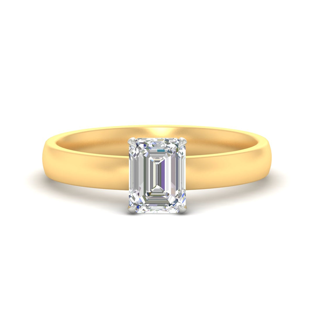 emerald-cut-two-tone-3-mm-comfort-fit-solitaire-ring-in-yellow-gold-fdens11590emrsleep-3.00mm-nl-yg?v=1758109705