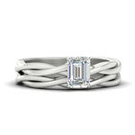 Load image into Gallery viewer, emerald-cut-vine-solitaire-bridal-ring-set-in-white-gold-fdens8252emsleep-nl-wg.jpg?v=1767085620
