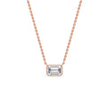 Thumbnail 1 - emerald-diamond-bezel-set-solitaire-pendant-in-rose-gold-fdpd10538emangle1-0-50ct-nl-rg