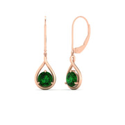 Solitaire Drop Earrings