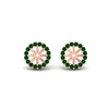 Load image into Gallery viewer, emerald-earring-jacket-for-2-carat-round-stud-earrings-in-rose-gold-fdear11307gemgrangle1-0-50ct-nl-rg.jpg