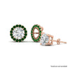 Load image into Gallery viewer, emerald-earring-jacket-for-2-carat-round-stud-earrings-in-rose-gold-fdear11307gemgrangle1-0-50ct-nl-rg.jpg
