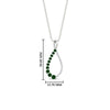 Load image into Gallery viewer, emerald-infinity-style-floating-diamond-pendant-in-FDPD11363GEMGR-NL-WG
