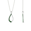 Load image into Gallery viewer, emerald-infinity-style-floating-diamond-pendant-in-FDPD11363GEMGR-NL-WG