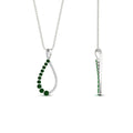 Thumbnail 49 - emerald-infinity-style-floating-diamond-pendant-in-FDPD11363GEMGR-NL-WG