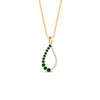 Load image into Gallery viewer, emerald-infinity-style-floating-diamond-pendant-in-FDPD11363GEMGR-NL-YG