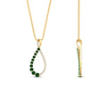 Thumbnail 79 - emerald-infinity-style-floating-diamond-pendant-in-FDPD11363GEMGR-NL-YG
