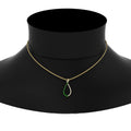 Thumbnail 80 - emerald-infinity-style-floating-diamond-pendant-in-FDPD11363GEMGR-NL-YG