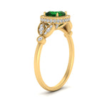 Load image into Gallery viewer, emerald-leaf-square-antique-diamond-ring-in-FD10044RGEMGRANGLE3-NL-YG-GS
