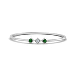 Load image into Gallery viewer, emerald-minimalist-3-stone-band-in-white-gold-FD9411RORGEMGR-NL-WG.jpg
