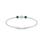 Load image into Gallery viewer, emerald-minimalist-3-stone-band-in-white-gold-FD9411RORGEMGR-NL-WG.jpg
