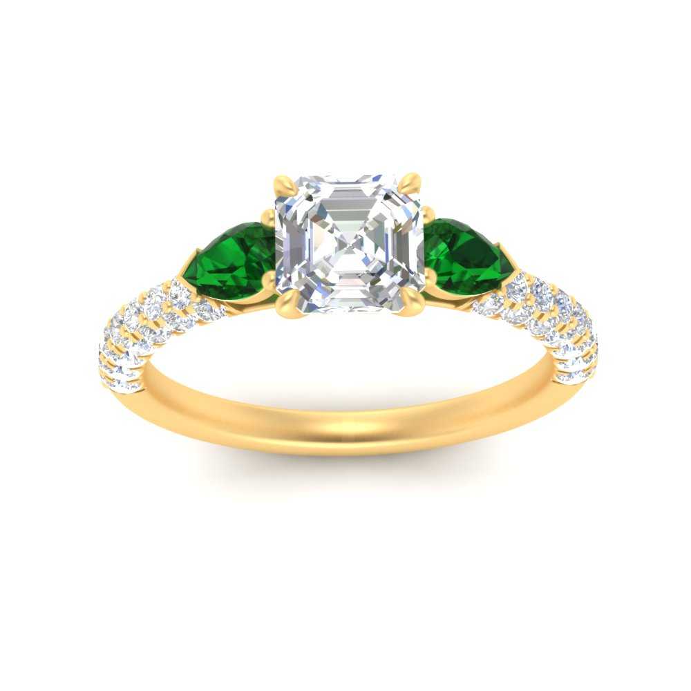 emerald-pear-accented-3-row-asscher-cut-engagement-ring-in-yellow-gold-FD9982ASRGEMGRANGLE3-NL-YG