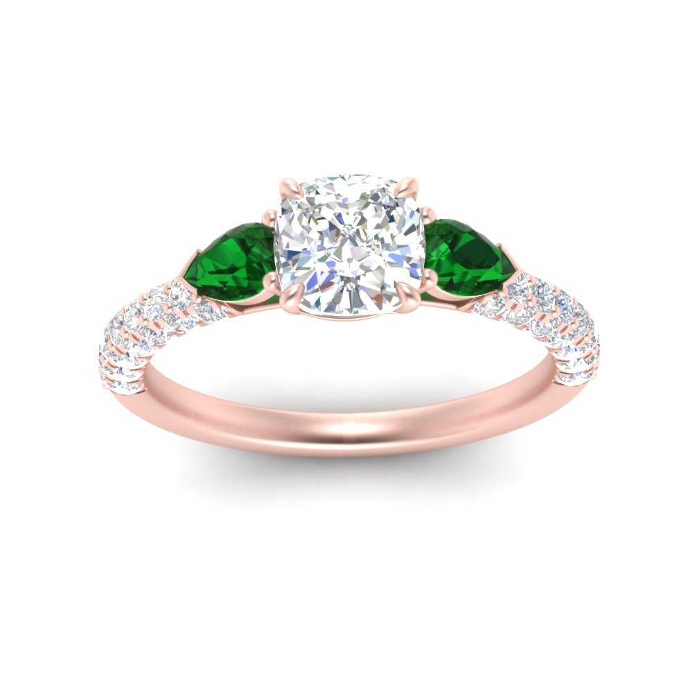 emerald-pear-accented-3-row-cushion-cut-engagement-ring-in-rose-gold-FD9982CURGEMGRANGLE3-NL-RG