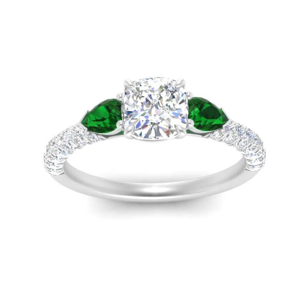 emerald-pear-accented-3-row-cushion-cut-engagement-ring-in-white-gold-FD9982CURGEMGRANGLE3-NL-WG
