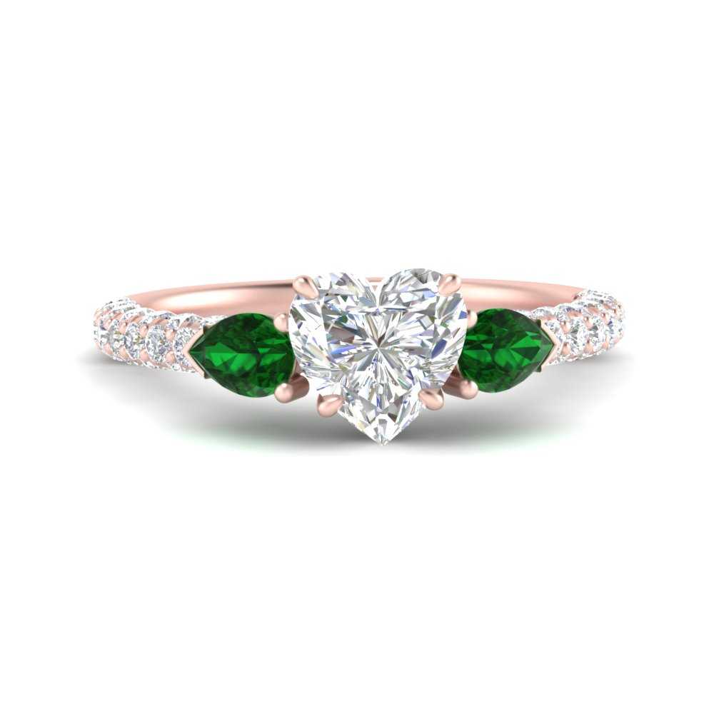 emerald-pear-accented-3-row-heart-shaped-engagement-ring-in-rose-gold-FD9982HTRGEMGRANGLE3-NL-RG