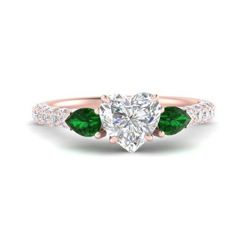 emerald-pear-accented-3-row-heart-shaped-engagement-ring-in-rose-gold-FD9982HTRGEMGRANGLE3-NL-RG