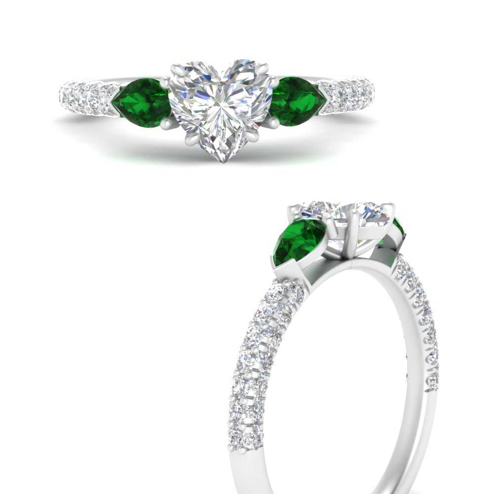emerald-pear-accented-3-row-heart-shaped-engagement-ring-in-white-gold-FD9982HTRGEMGRANGLE3-NL-WG