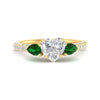 Load image into Gallery viewer, emerald-pear-accented-3-row-heart-shaped-engagement-ring-in-yellow-gold-FD9982HTRGEMGRANGLE3-NL-YG