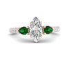 Load image into Gallery viewer, emerald-pear-accented-3-row-marquise-cut-engagement-ring-in-rose-gold-FD9982MQRGEMGRANGLE3-NL-RG