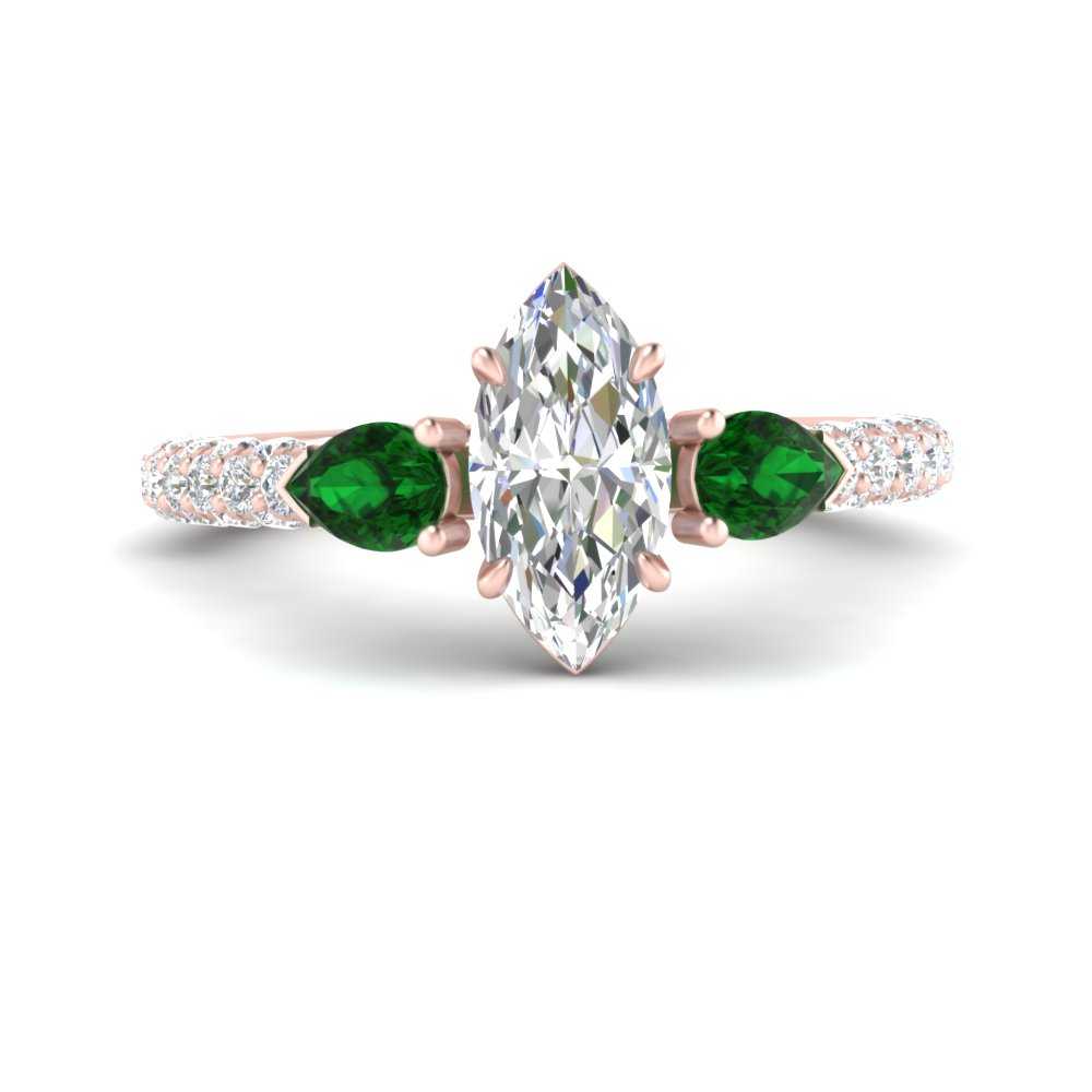 emerald-pear-accented-3-row-marquise-cut-engagement-ring-in-rose-gold-FD9982MQRGEMGRANGLE3-NL-RG