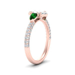 Load image into Gallery viewer, emerald-pear-accented-3-row-marquise-cut-engagement-ring-in-rose-gold-FD9982MQRGEMGRANGLE3-NL-RG
