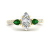 Load image into Gallery viewer, emerald-pear-accented-3-row-marquise-cut-engagement-ring-in-yellow-gold-FD9982MQRGEMGRANGLE3-NL-YG