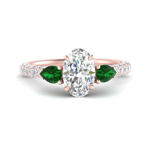 emerald-pear-accented-3-row-oval-shaped-engagement-ring-in-rose-gold-FD9982OVRGEMGRANGLE3-NL-RG