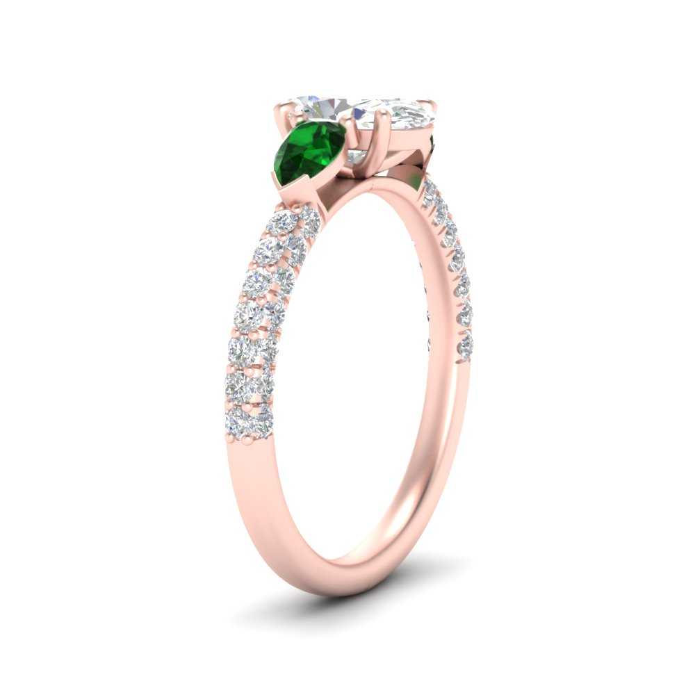 emerald-pear-accented-3-row-oval-shaped-engagement-ring-in-rose-gold-FD9982OVRGEMGRANGLE3-NL-RG
