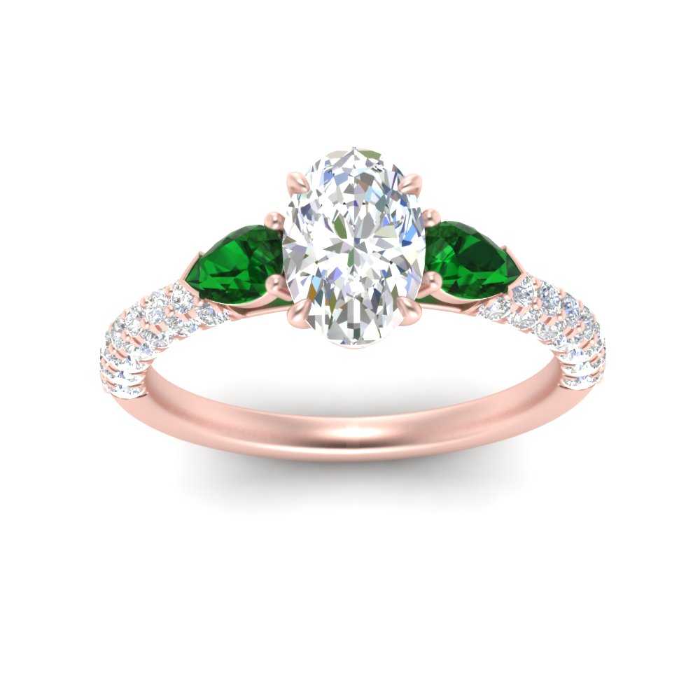 emerald-pear-accented-3-row-oval-shaped-engagement-ring-in-rose-gold-FD9982OVRGEMGRANGLE3-NL-RG