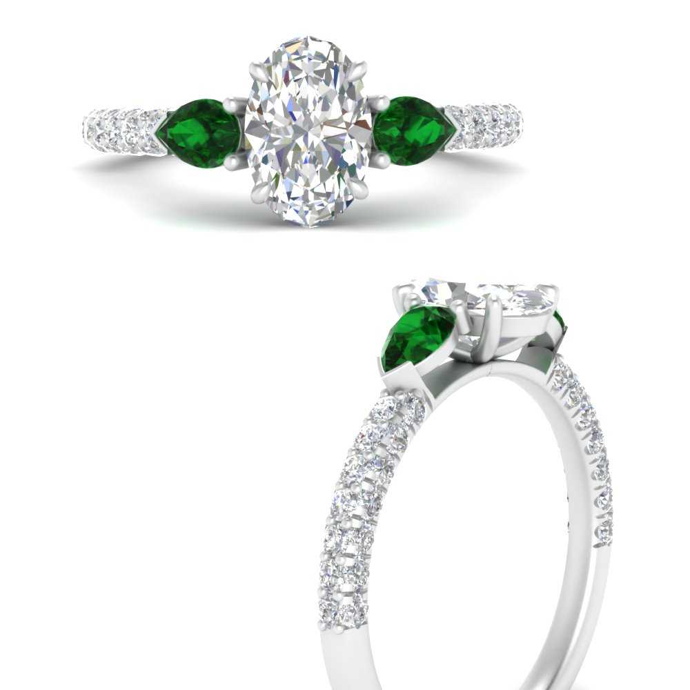 emerald-pear-accented-3-row-oval-shaped-engagement-ring-in-white-gold-FD9982OVRGEMGRANGLE3-NL-WG