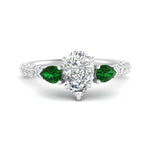 Load image into Gallery viewer, emerald-pear-accented-3-row-pear-shaped-engagement-ring-in-white-gold-FD9982PERGEMGRANGLE3-NL-WG

