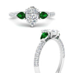 Load image into Gallery viewer, emerald-pear-accented-3-row-pear-shaped-engagement-ring-in-white-gold-FD9982PERGEMGRANGLE3-NL-WG
