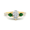 Load image into Gallery viewer, emerald-pear-accented-3-row-pear-shaped-engagement-ring-in-yellow-gold-FD9982PERGEMGRANGLE3-NL-YG