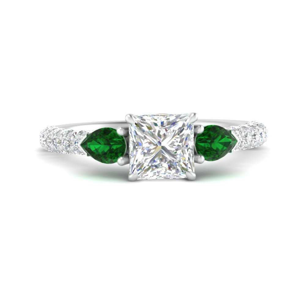emerald-pear-accented-3-row-princess-cut-engagement-ring-in-white-gold-FD9982PRRGEMGRANGLE3-NL-WG
