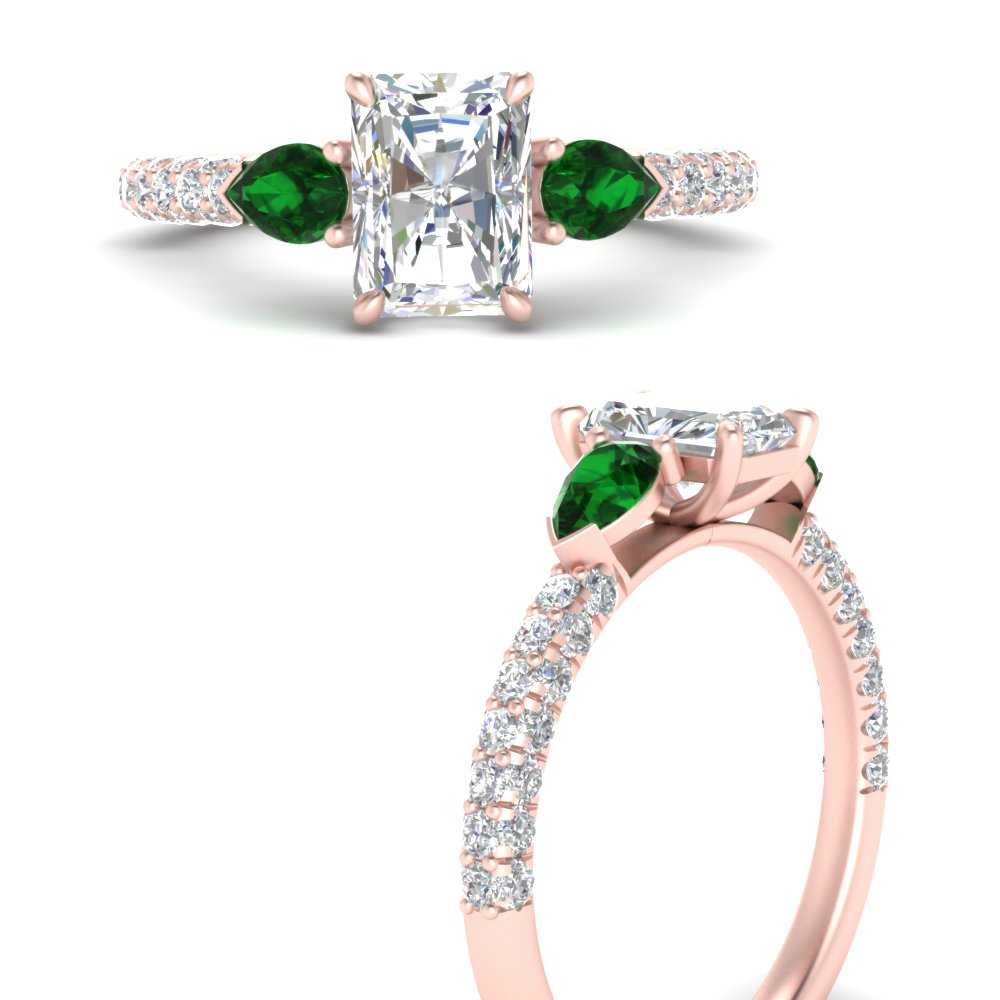 emerald-pear-accented-3-row-radiant-cut-engagement-ring-in-rose-gold-FD9982RARGEMGRANGLE3-NL-RG