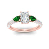 Load image into Gallery viewer, emerald-pear-accented-3-row-radiant-cut-engagement-ring-in-rose-gold-FD9982RARGEMGRANGLE3-NL-RG