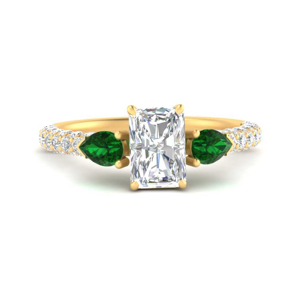 emerald-pear-accented-3-row-radiant-cut-engagement-ring-in-yellow-gold-FD9982RARGEMGRANGLE3-NL-YG