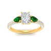 Load image into Gallery viewer, emerald-pear-accented-3-row-radiant-cut-engagement-ring-in-yellow-gold-FD9982RARGEMGRANGLE3-NL-YG