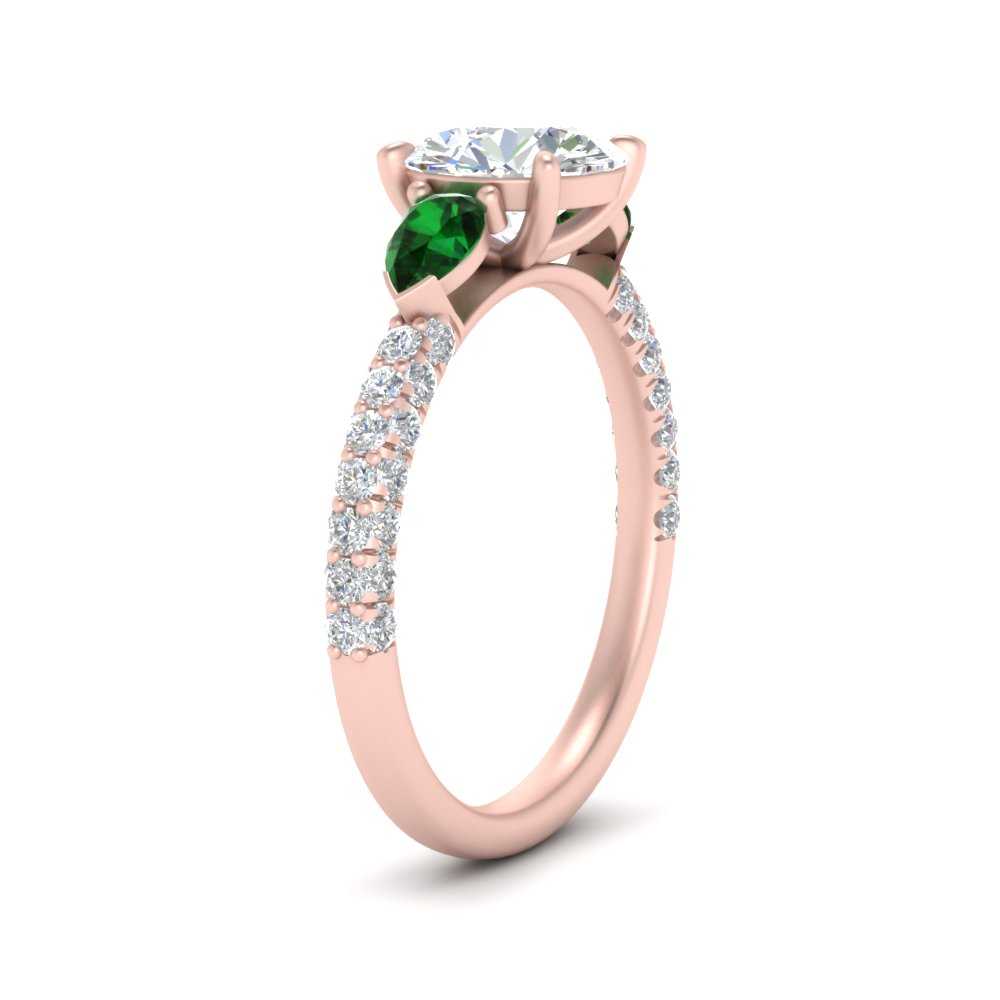 emerald-pear-accented-3-row-round-cut-engagement-ring-in-rose-gold-FD9982RORGEMGRANGLE3-NL-RG