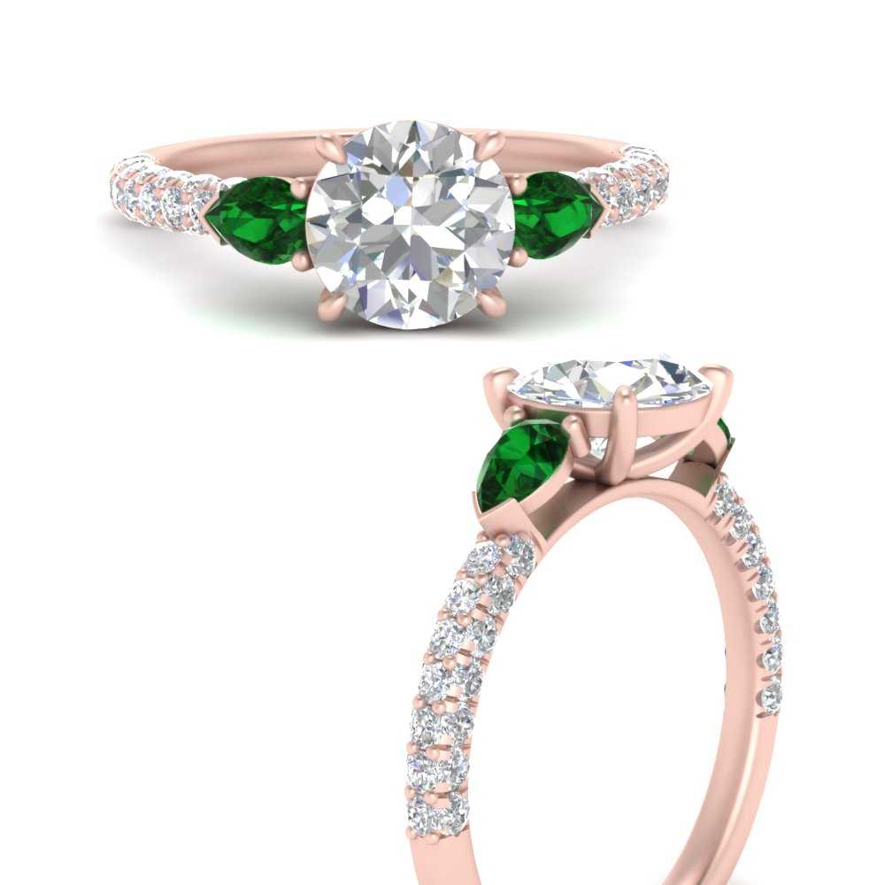 emerald-pear-accented-3-row-round-cut-engagement-ring-in-rose-gold-FD9982RORGEMGRANGLE3-NL-RG