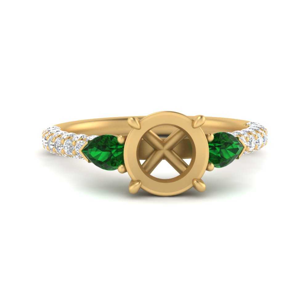 emerald-pear-accented-3-row-semi-mount-engagement-ring-in-yellow-gold-FD9982SMRGEMGRANGLE3-NL-YG