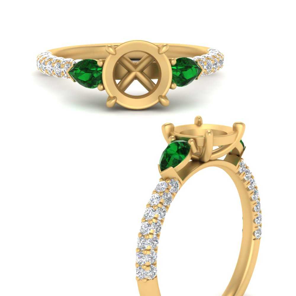 emerald-pear-accented-3-row-semi-mount-engagement-ring-in-yellow-gold-FD9982SMRGEMGRANGLE3-NL-YG