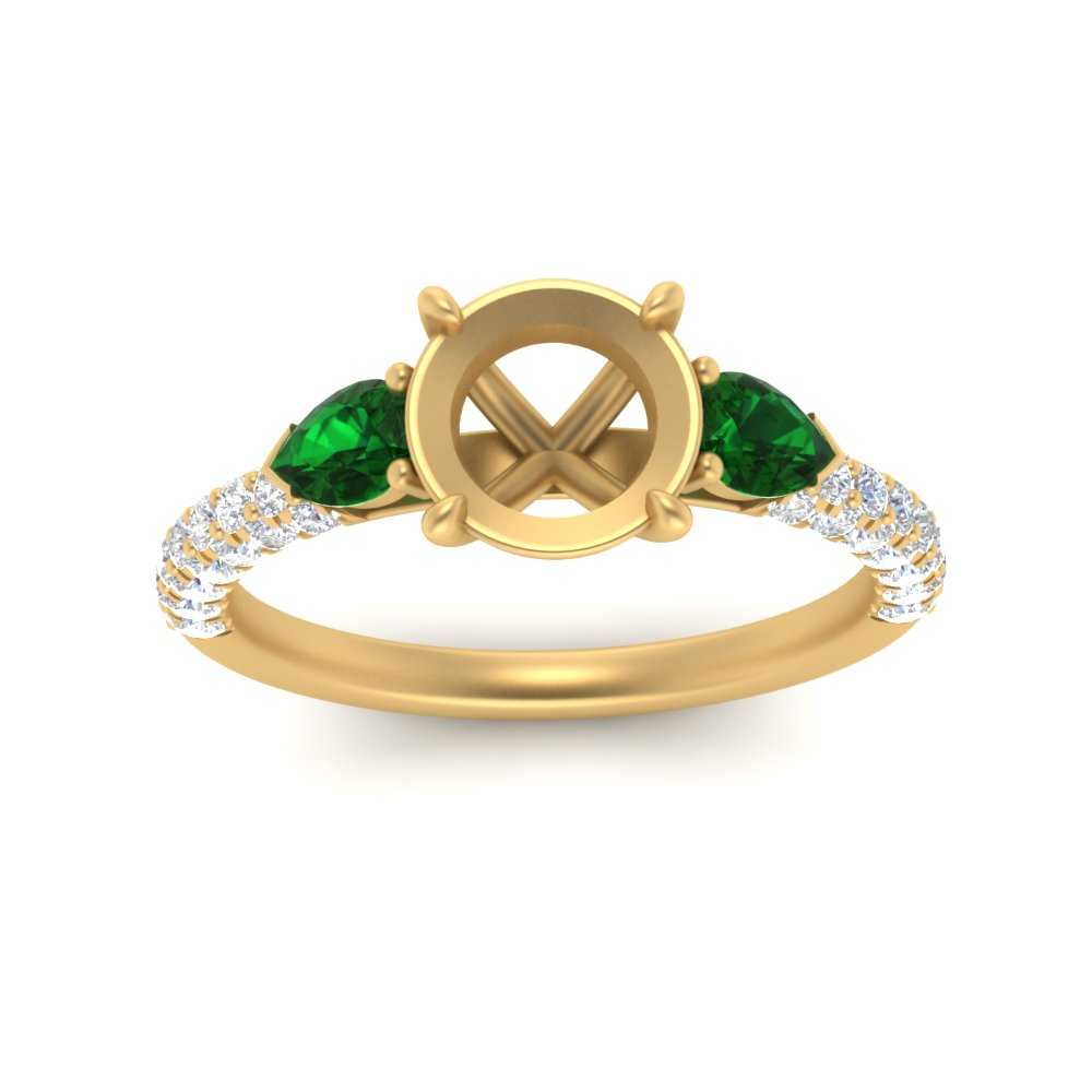 emerald-pear-accented-3-row-semi-mount-engagement-ring-in-yellow-gold-FD9982SMRGEMGRANGLE3-NL-YG
