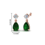 Load image into Gallery viewer, emerald-pear-drop-stud-diamond-earring-in-rose-gold-FDEAR8386GEMGR-NL-RG-GS_1080x1080_849ac2b1-d248-45ba-8ed6-da1b19fc0458
