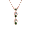 Load image into Gallery viewer, fdpd8598/emerald-petal-diamond-drop-necklace-in-fdpd8598-fancy-nl-rg