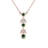 Load image into Gallery viewer, fdpd8598/emerald-petal-diamond-drop-necklace-in-fdpd8598-fancy-nl-rg