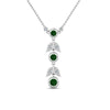 Load image into Gallery viewer, emerald-petal-diamond-drop-necklace-in-FDPD8598GEMGRANGLE2-NL-WG