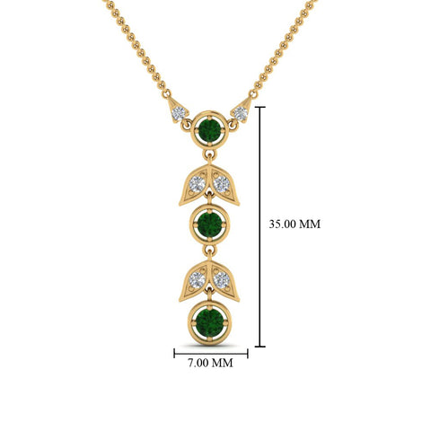 emerald-petal-diamond-drop-necklace-in-FDPD8598GEMGRANGLE2-NL-YG