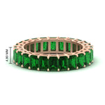 Load image into Gallery viewer, Diamond Ring 6 Carat Eternity Emerald Cut Band
